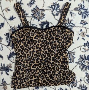 White House Black Market Leopard Print Camisole NWT